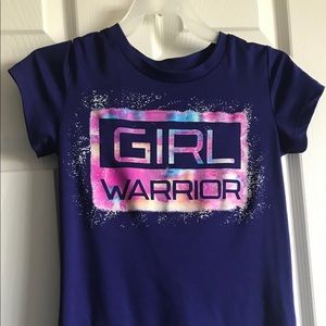 Girl Warrior navy blue shirt
